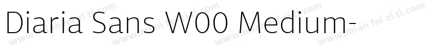 Diaria Sans W00 Medium字体转换